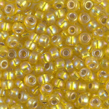 Miyuki rocailles Perlen 6/0 - Silverlined yellow ab 6-1006